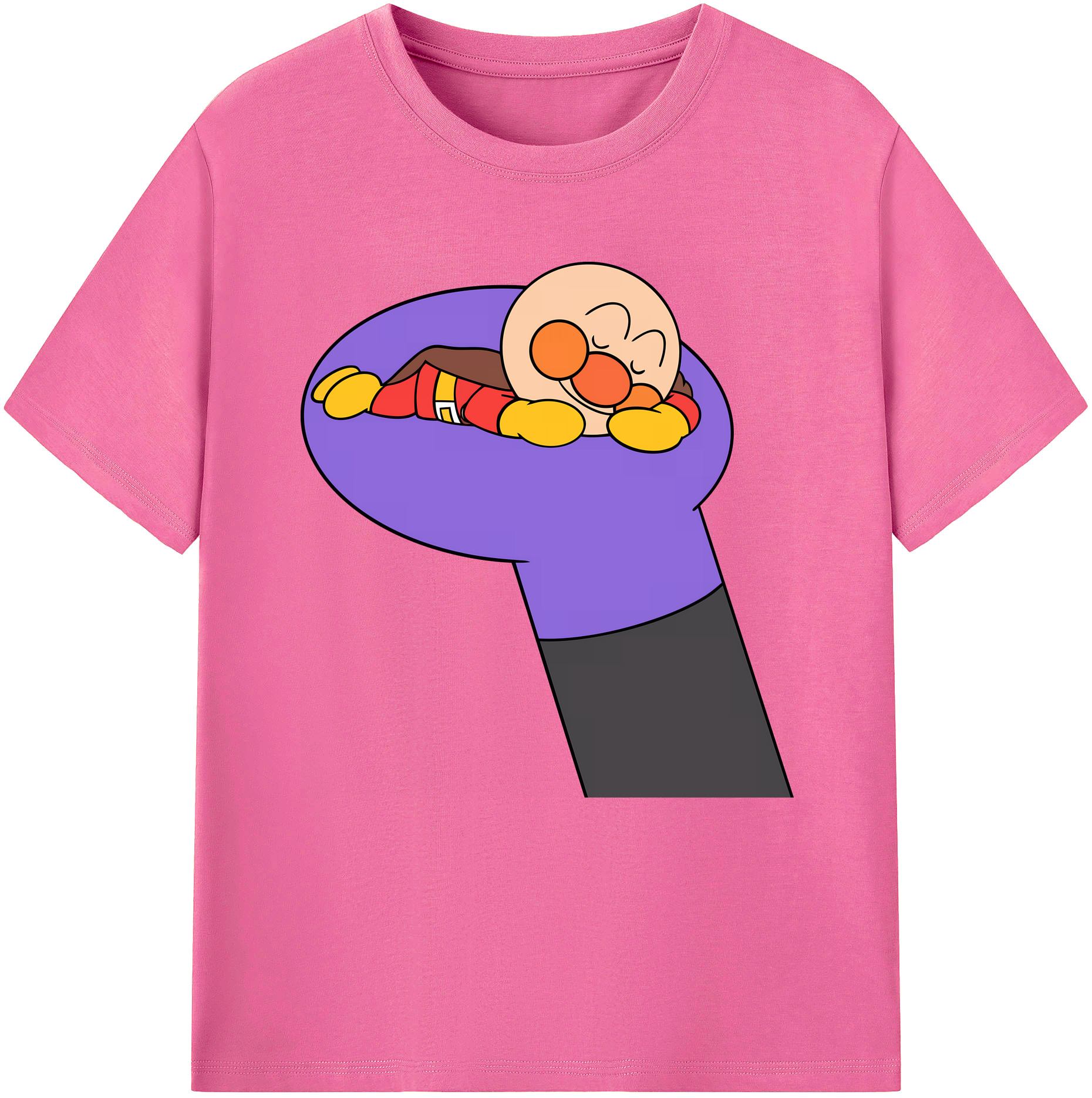 （画像用） アンパンマン Anpanman レディースカジュアルプリントTシャツ（綿100％）